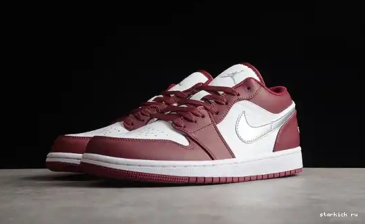 Jordan 1 Low 553558-615 Bordeaux 553558-615 White 0703